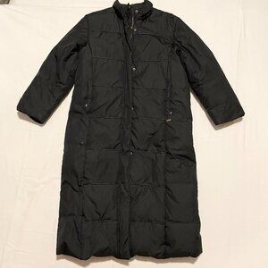London Fog Womens Size XS Long Puffer Jacket Coat Flaws